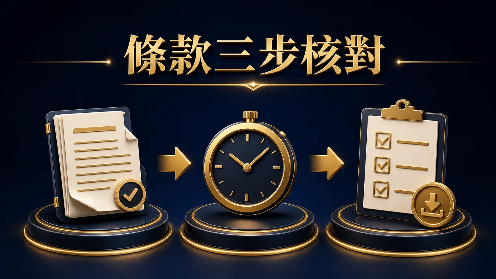 繁體中文活動參加前六項流水與提款條件自我檢查清單插圖
