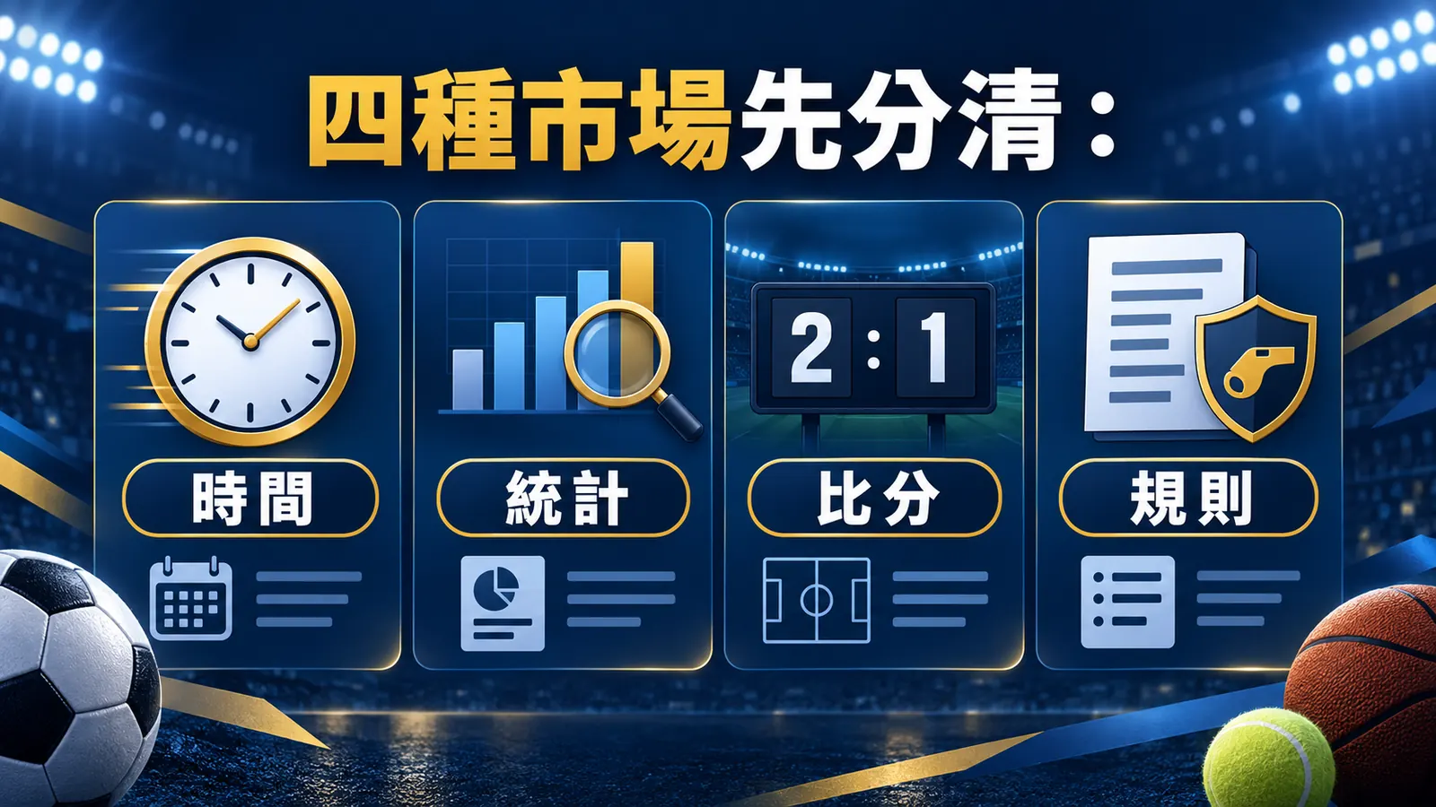 足球半場、全場、角球與正確比分怎麼看?下注前的市場標籤清單 內文核對資訊圖